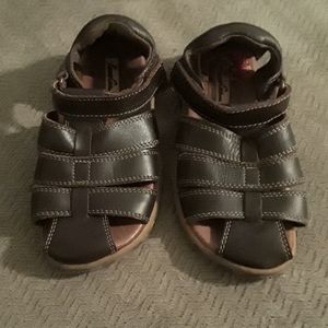 Toddler Brown leather sandals